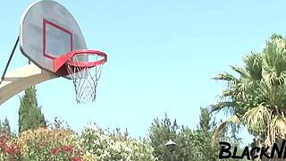 bbw ebony takes big black cock deepthroat anal rough homemade interracial pounding