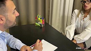 Slutty Wife Earns Job with Massive Facial Cumshot