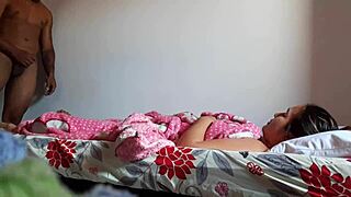 horny latina stepsis gets spanked licked in homemade shower dorm romp