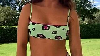 Gostosa's juicy pussy pops out ready for argentinian brazilian teen action!