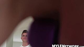 Tricia's crushing hard on her son's friend Oliver. Alone at home, she dreams of his huge cock pounding her milf pussy rough.