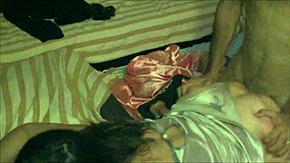 French Slut SPANKED HARD While BENT OVER FUCKING in Satin Lingerie