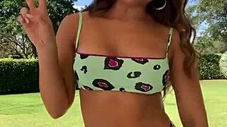 Gostosa's juicy pussy pops out ready for argentinian brazilian teen action!