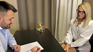 Slutty Wife Earns Job with Massive Facial Cumshot