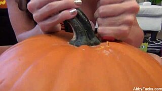 abigail mac fingers pussy in halloween tease