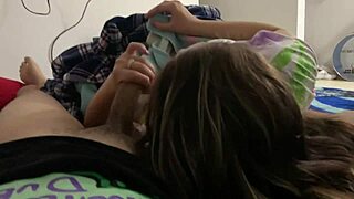 Stepsis Plays With My Cock During Movie In Room