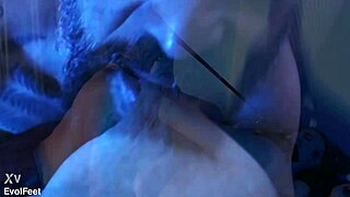 One lick of her sweaty latina feet and you'll beg to worship that hairy pussy