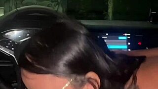hot asian hitchhiker raw fucks uber driver creampie outdoor pov