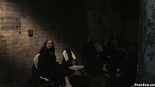 James mogul chokes and gags slaves in hardcore bondage casting