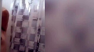 i love watching this cute latina teen shower her tattooed body