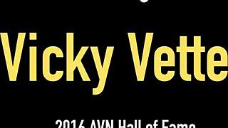 Blonde vicky vette showers horny showing big tits tanlines