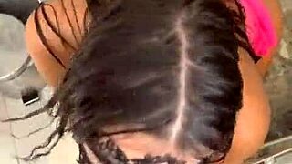 Wet shower tease turns into deepthroat edging and cum denial blowjob