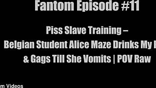 Lick my hole clean, Alice Maze submits fully outdoors!