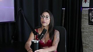 luciana picchi loves spanking in sheer red lingerie on sexy magazine cover