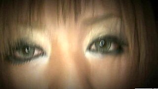 naughty asian babe with big tits fucks pussy using dildo in lingerie