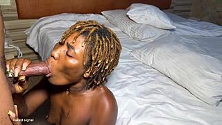 Petite ebony anal wrecked bent over with creampie blast!