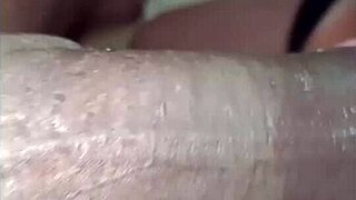 Bound slut kneels sucking owner's cock desperately wet and rough