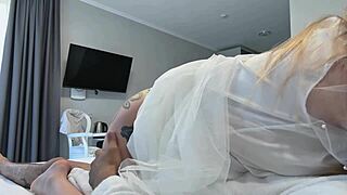 wanna see this pregnant babe ride cock hard?