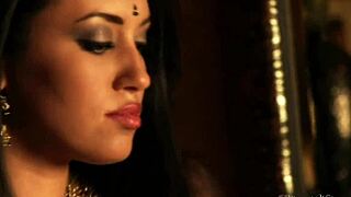 ever wonder what hides under that indian babe's lovely bedroom panties?