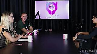 Bruna Carlos teases in sheer red on Val Mineirinha's wild cast