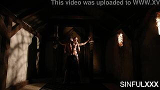 bound babe lyanna nilsson sweatn with charlie deans big cock deepthroatin her tight throat uhmm