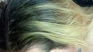 Girlfriend furiously blasts hot cumshot facial on friend's shocked face