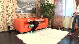 stepsis caught me stroking offered her tight pussy got wild quickie