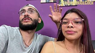 Beautiful Latina Slut Deepthroats Monster Cock Swallows Cum!