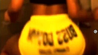 Ebony's Huge Leggings Ass Softer Than Water Bed Bounce