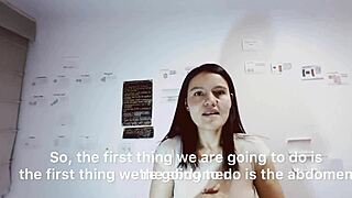 Hubby hires trainer who fingers my ass till I sweat and cum