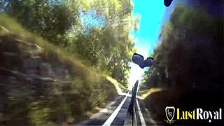 redhead teen lili lou fucked hard outdoors doggystyle cowgirl