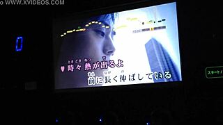 japanese karaoke guy hides massive cock surprise