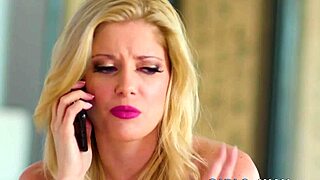 hot blonde milf small tits licked by ebony babe