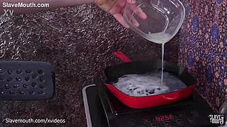 Anastasia Rose's Cum Omelette PISS Rimjob Feast