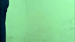 Nurse Seduces Janitor in Hospital Hallway Standing Sex with Condom