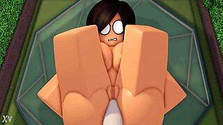 roblox girl wanders woods for intense outdoor pounding session