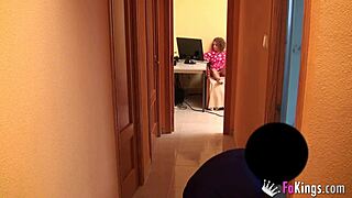 Esmeralda Rides Doggystyle While Electrician Works Next Door!