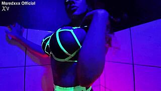 Curvy Redhead Oiled Slut Rips Clothes Teasing Huge Tits