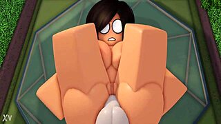 roblox girl wanders woods for intense outdoor pounding session