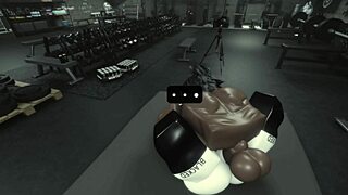 Gym slut fucks roblox bbc monster cock rough now