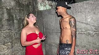 Suzie slut takes mano meck's ir pounding outdoors!