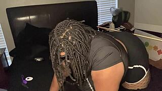 ebony bbw big booty wife slut begs bbc fuck doll treatment rough homemade part 1.