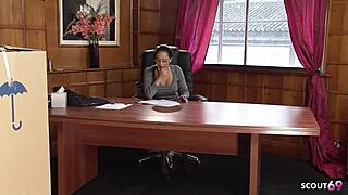 Big tit latina boss wants your monster cock deep in office now?