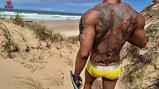 nudist beach orgy lunna geek joao safado bareback mmf ffm double vaginal