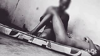 sexy black student fucks for that good grade hard!