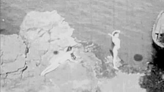 vintage hairy beavers exposed nude in wild nature settings