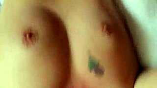 Skinny milf in miniskirt stockings gives blowjob