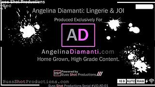 angelina diamanti lingerie joi fingering pussy closeup