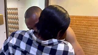 step sister catches step brother peeking in the bathroom