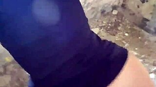 18yo flashes publicly then rides cowgirl casually